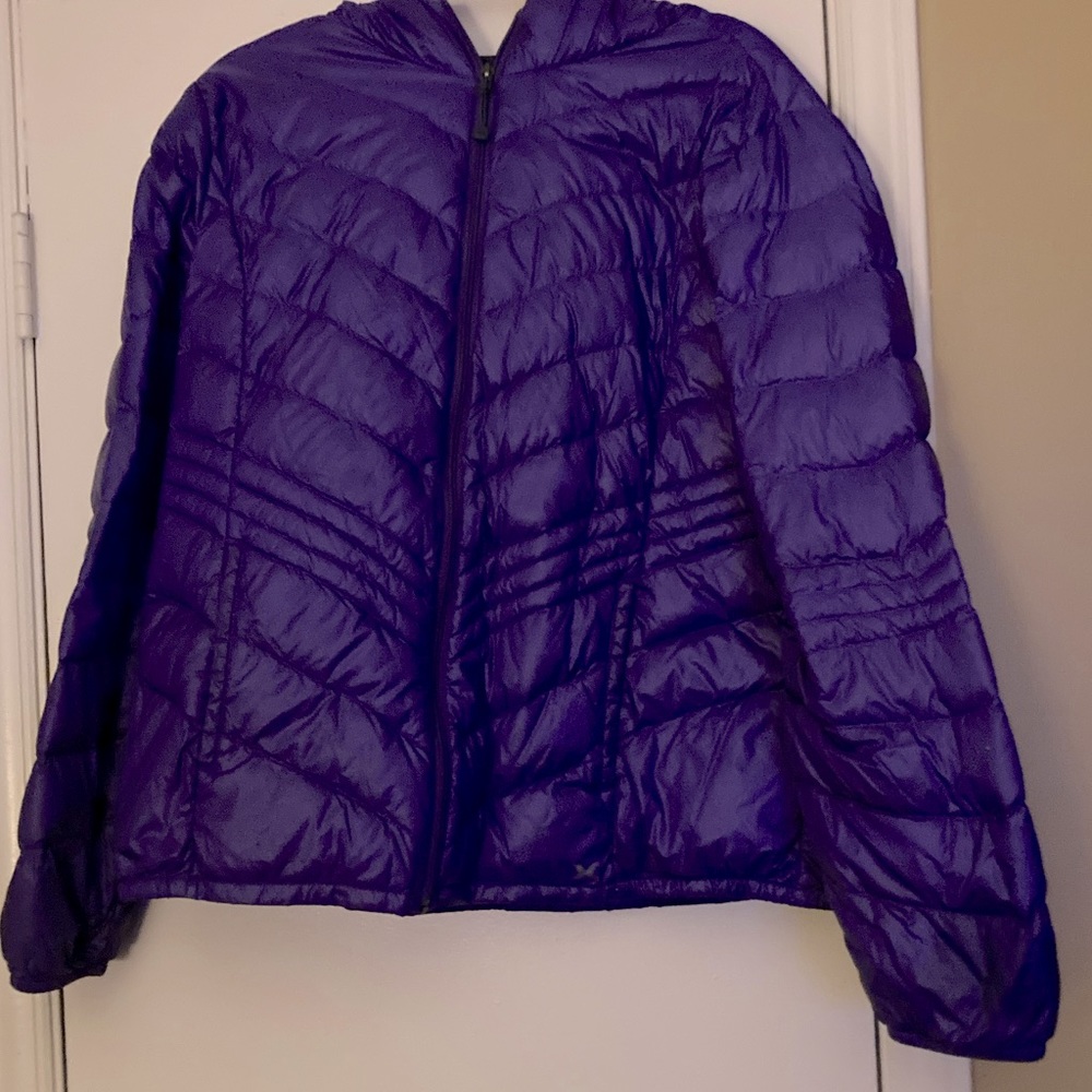 Xersion Ladies XL Purple Puffer Down Jacket
